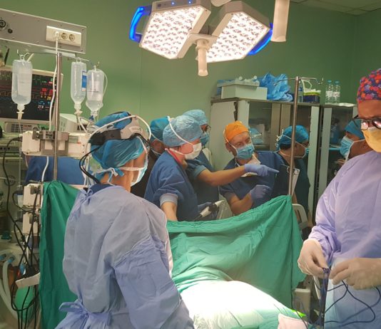 Dutch Heart Team 2019 Mission 5th Day Dr. Ghada Shahin in the operative theater