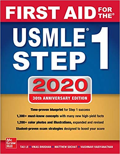 First Aid for the USMLE Step 1 2020, 30th Edition