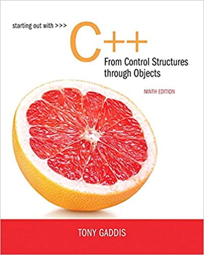 Starting Out with C++ from Control Structures to Objects 9th Edition Pdf